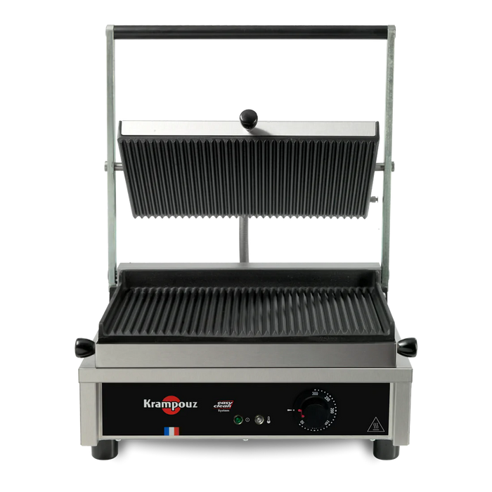 Contact grill médium plaques striées ou lisses - surface de cuisson 35 x 23 cm - 2600w