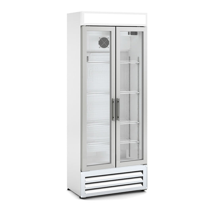 Armoire d'exposition positive DECVAR-23 - 2 portes vitrées - 333L