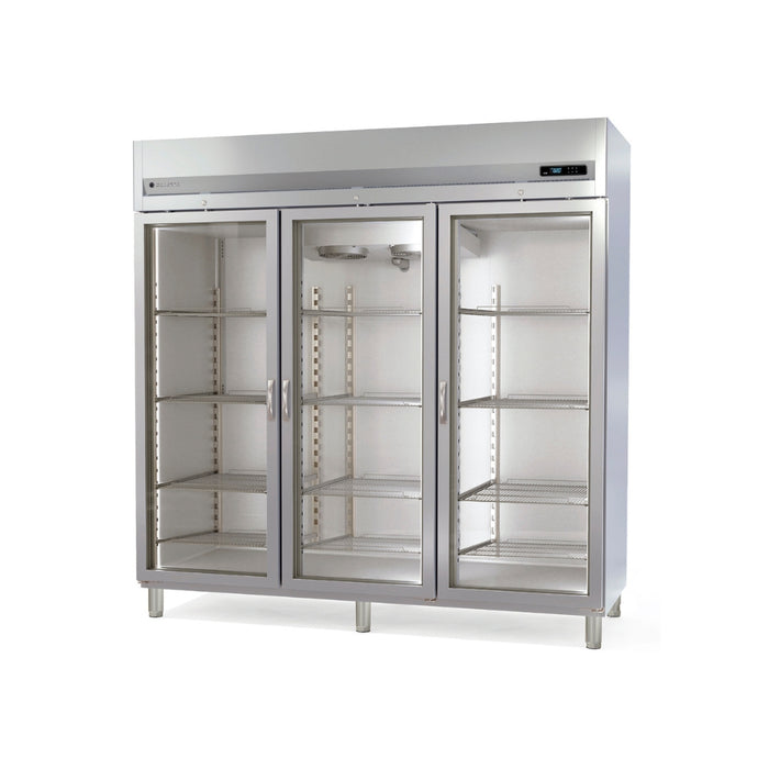 Armoire positive GN2/1 AGRE-2003 - 3 portes vitrées double vitrage - 2197 L
