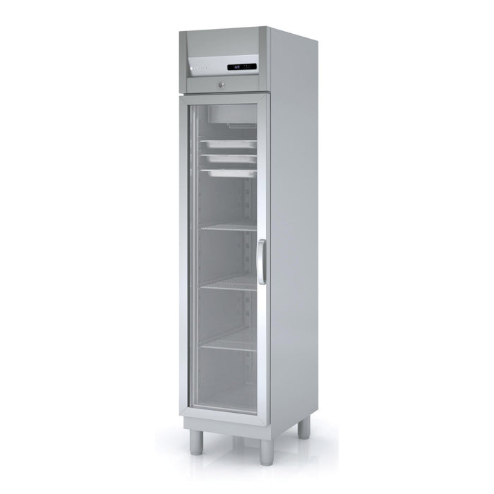 Armoire négative GN1/1 - ACGE-50 - 1 porte vitrée - 460x665x2075 mm - 303 L