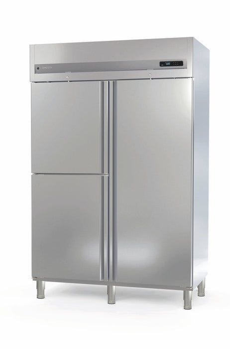 Armoire négative GN2/1 ACG-1003-PF - 2 portillons / 1 porte pleine - 1404 L