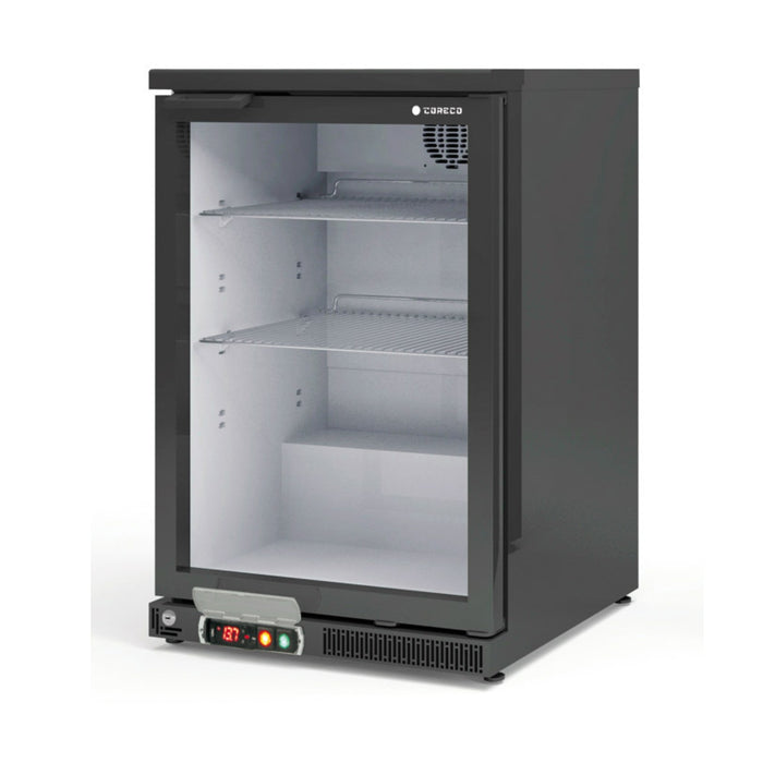 Arrière-bar positif 1 porte vitrée battante ERH-150-L - 620x520x850 mm - 128 L