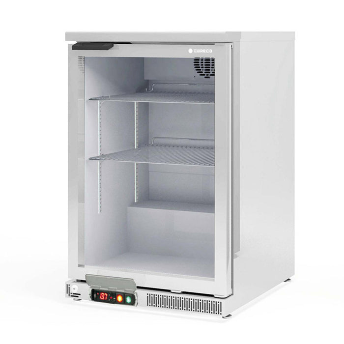 Arrière-bar positif 1 porte vitrée battante ERH-150-LI - 620x520x850 mm - 128 L