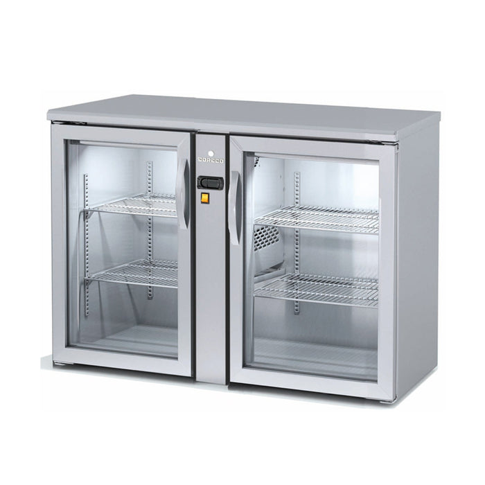 Arrière-bar positif 2 portes vitrées battantes SBIEP-120 - 325 L