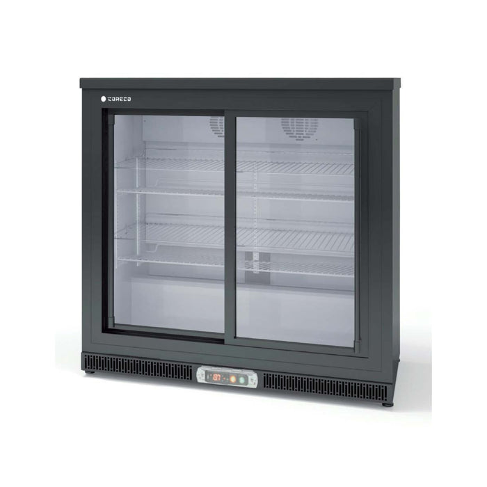 Arrière-bar positif 2 portes vitrées coulissantes ERHS-250-L - 925x520x850 mm - 200 L