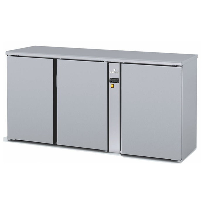Arrière-bar positif 3 portes pleines battantes SBIP-170 - 490 L