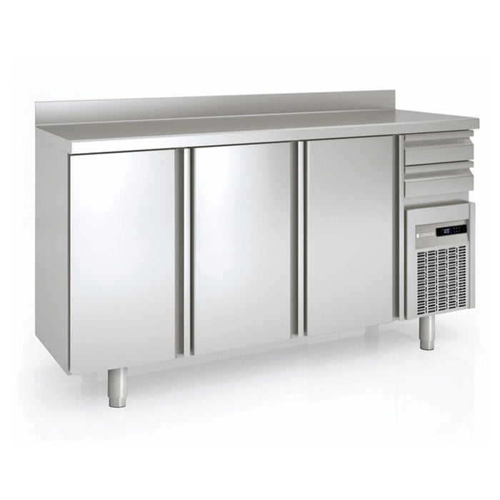 Arrière-bar positif 600 - FMR-200 - 3 portes et 2 tiroirs neutres - 2020x600x1040 mm - 504 L