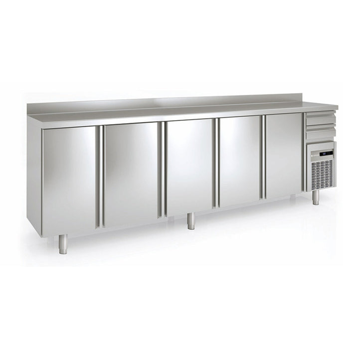 Arrière-bar positif 600 - FMR-300 - 4 portes et 2 tiroirs neutres - 3070x600x1040 mm - 863 L