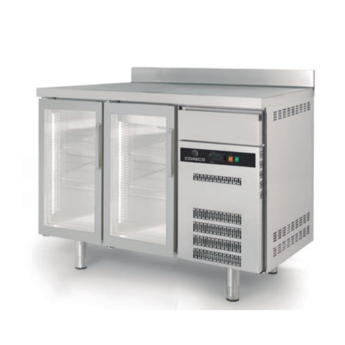 Arrière-bar positif 600 S-LINE - FSRV-150-S - 2 portes vitrées - 1495x600x1040 mm - 325 L