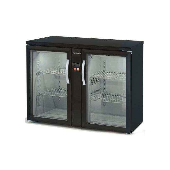Arrière-bar positif 2 portes vitrées battantes SBEP-120 - 325 L