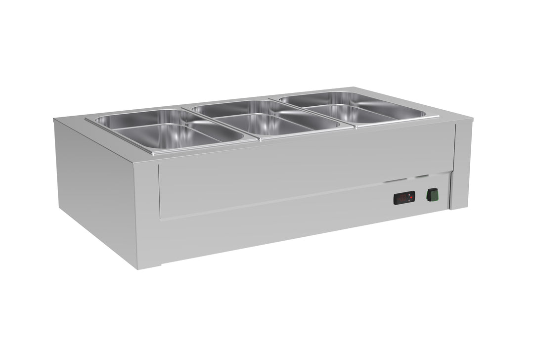 Bain-marie BMMS-3GN 3 bacs GN1/1 - 1200w