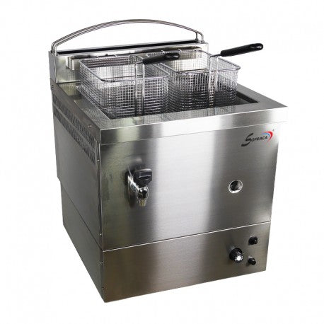 Friteuse à beignets - gaz butane/propane - 10 L - 8400w