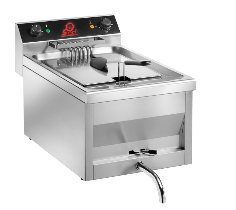 Friteuse électrique à poser haut rendement - 9 litres - 400V - 6000w