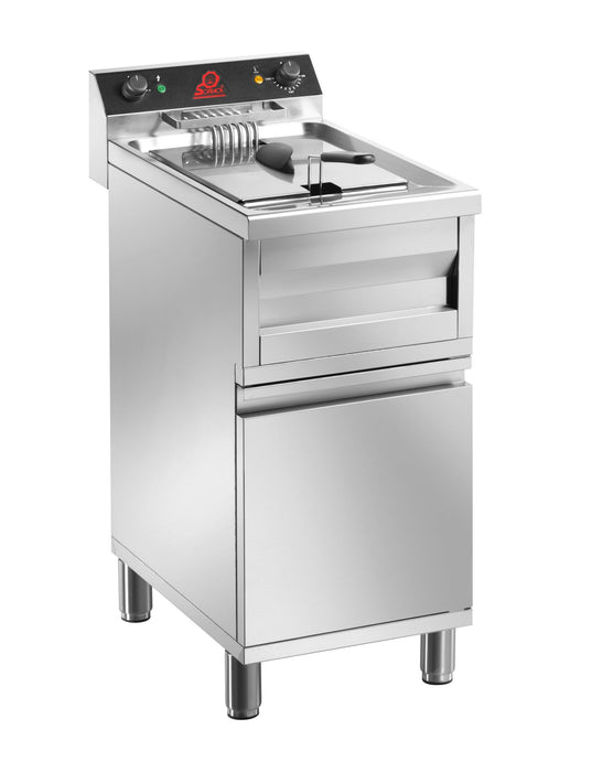 Friteuse électrique sur placard fermé haut rendement - 12 litres - 400V - 9000w