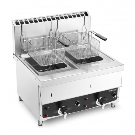 Friteuse gaz - 2x 10 litres - 13 000w