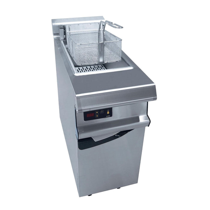Friteuse à gaz C10 sur placard fermé - 26 L - 35 kg/h - 400x836x900 mm - 20 kW