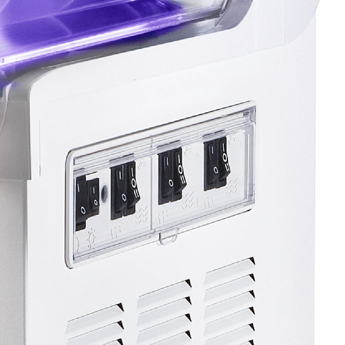 Machine à granita IPRO 3 mécanique ou électronique avec éclairage LED et panneau frontal rétro-éclairé - 3x11L