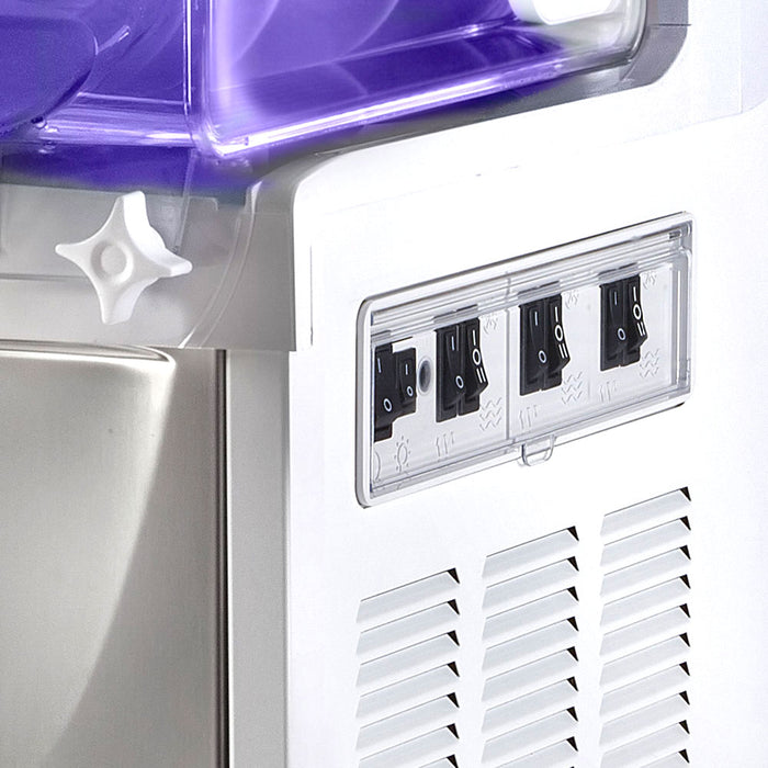 Machine à granita IPRO 3 mécanique ou électronique avec éclairage LED - 3x11L