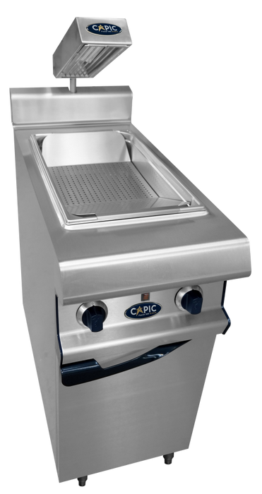 Meuble de salage chauffant GN 1/1 sur placard fermé W382331 - gamme CELTIC 800 - 400x836x900 mm - 1000w