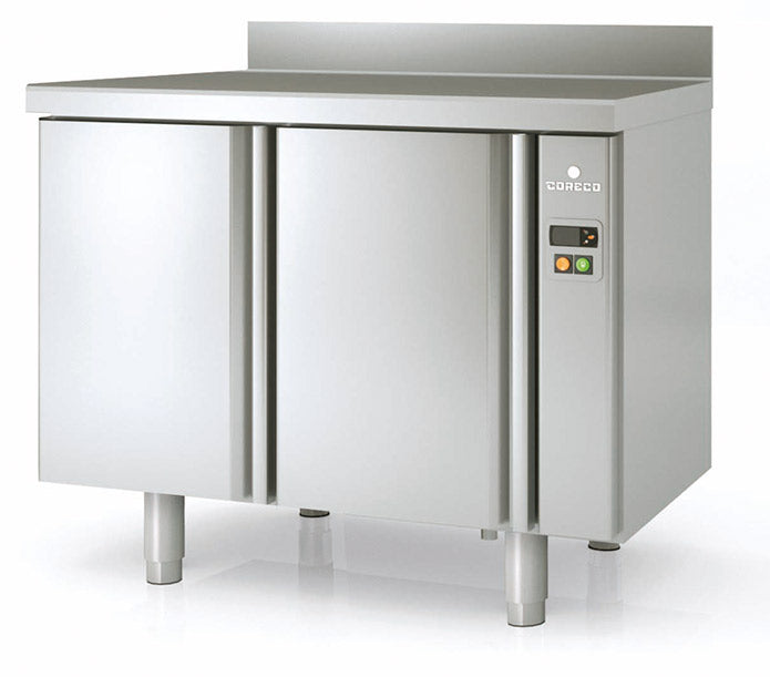 Meuble négatif 600 adossé sans groupe MCSP-120 - 2 portes pleines - 1195x600x850 mm - 245 L