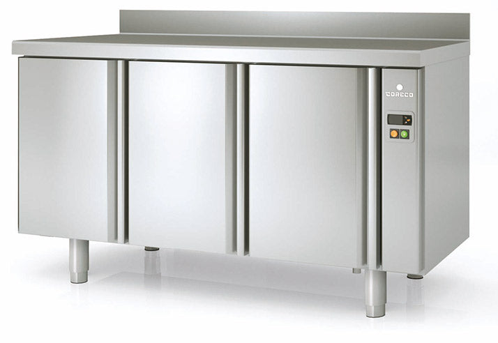 Meuble négatif 600 adossé sans groupe MCSP-170 - 3 portes pleines - 1720x600x850 mm - 380 L