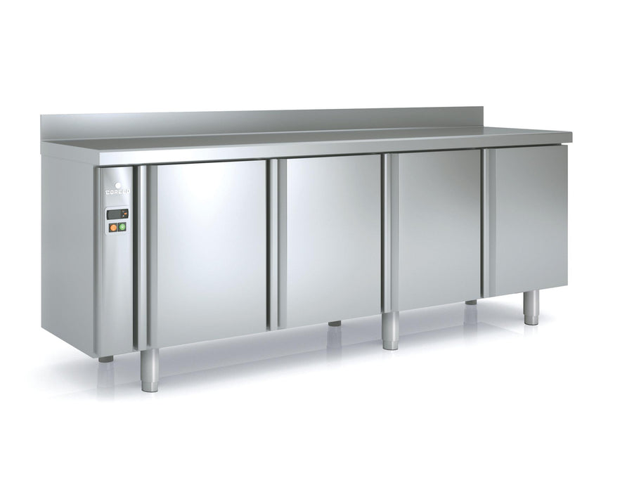 Meuble négatif 600 adossé sans groupe MCSP-220 - 4 portes pleines - 2245x600x850 mm - 516 L