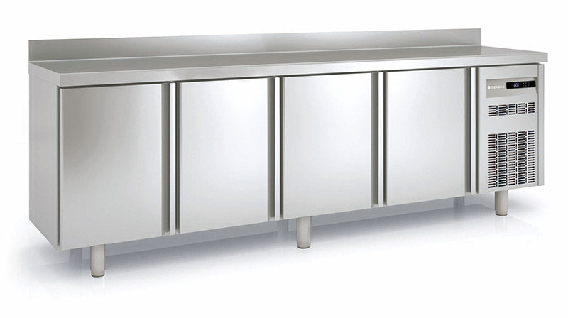 Meuble positif 600 adossé MRS-250 - 4 portes pleines - 2545x600x850 mm - 516 L