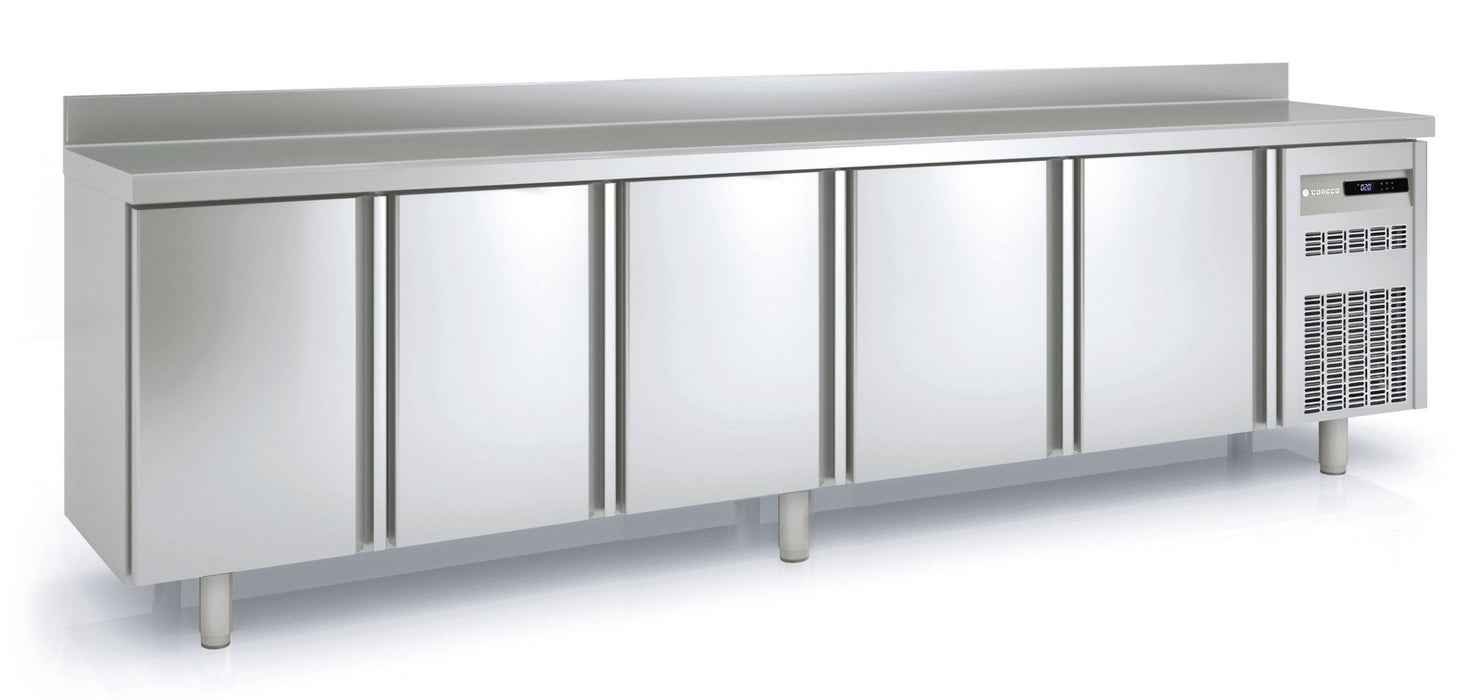 Meuble positif 600 adossé MRS-300 - 5 portes pleines - 3070x600x850 mm - 651 L