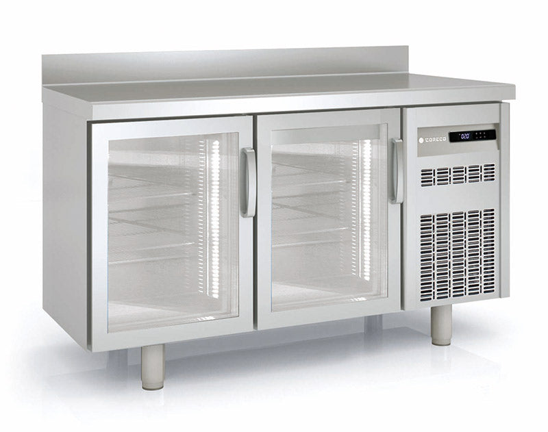 Meuble positif 600 adossé MRSV-150 - 2 portes vitrées - 1495x600x850 mm - 245 L