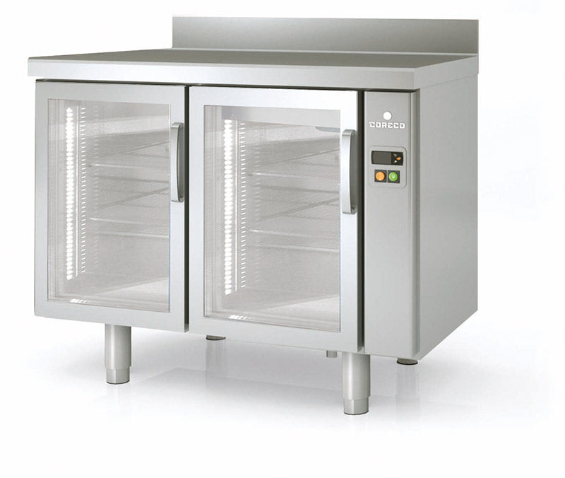 Meuble positif 600 adossé sans groupe MRSPV-120 - 2 portes vitrées - 246 L