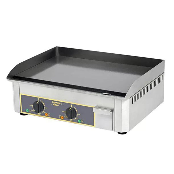 Plancha électrique 600 - acier décarburé/émaillé/chromé ou fonte - 2 zones de cuisson - 6000w