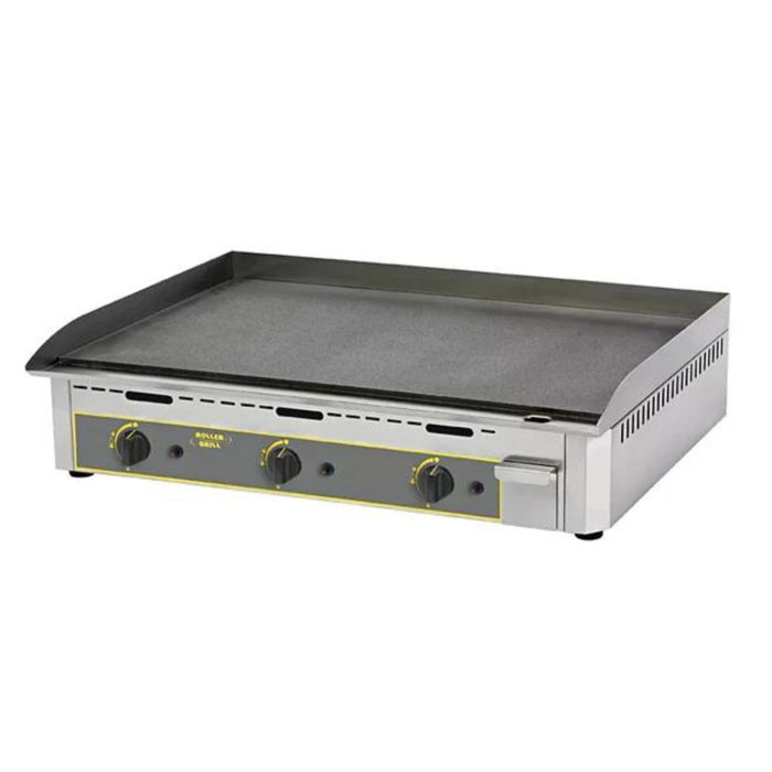 Plancha gaz 900 - acier décarburé/émaillé/chormé ou fonte - 3 zones de cuisson - 9600w