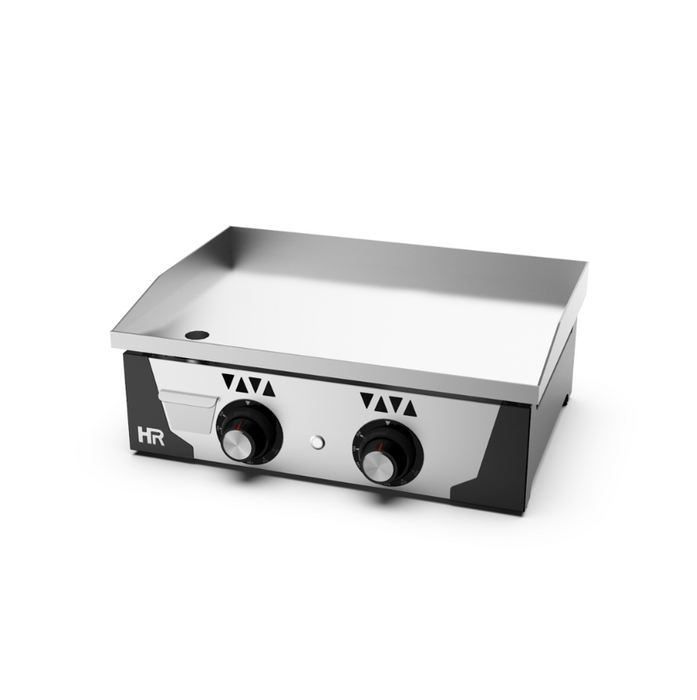 Plancha électrique 15 mm - chrome ou rectifié - 600x470x230 mm - 4 kW