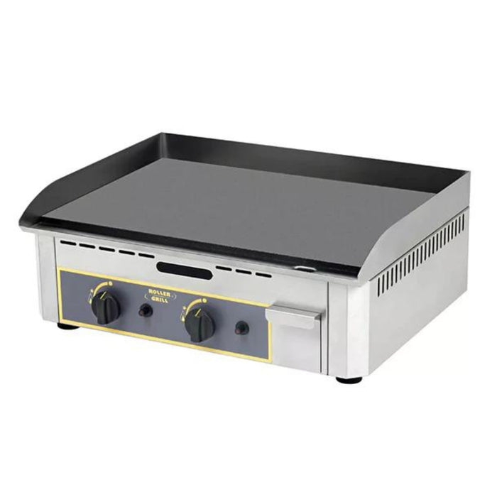Plancha gaz 600 - acier décarburé/émaillé/chromé ou fonte - 2 zones de cuisson - 6400w