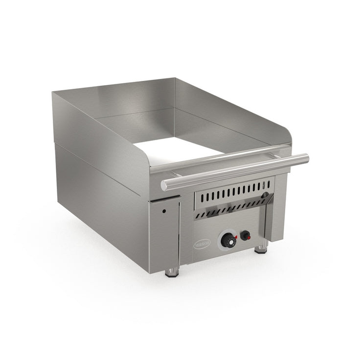 Plaque au chrome à gaz avec dosseret 1 zone ZONE1 - 400x647x405 - 10 kW