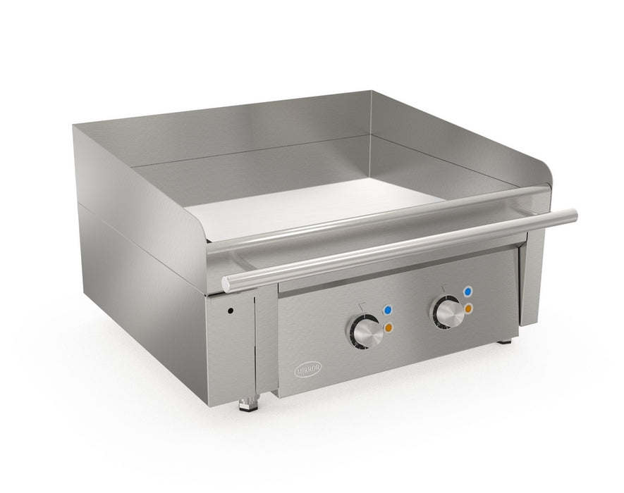 Plaque au chrome électrique 2 zones M650E - 650x595x380 - 8 kW