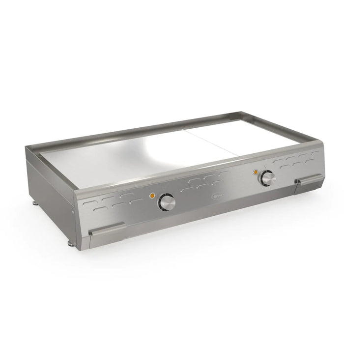 Plaque au chrome électrique 2 zones ME90 - 977x543x210 - 5 kW