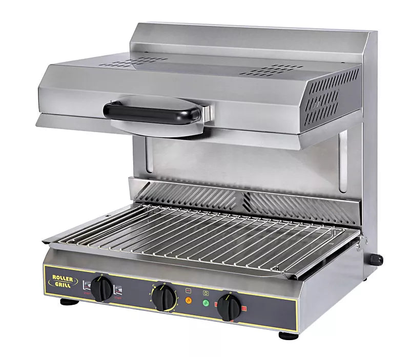Salamandre électrique avec détection de plat SEM 600 PDS - 2 foyers vitro-céramique - 4500w 4500w600x640x590 mm -