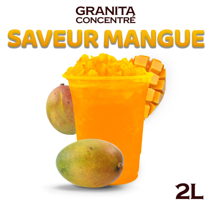 Sirop à granita concentré - MANGUE - 4x 2 litres