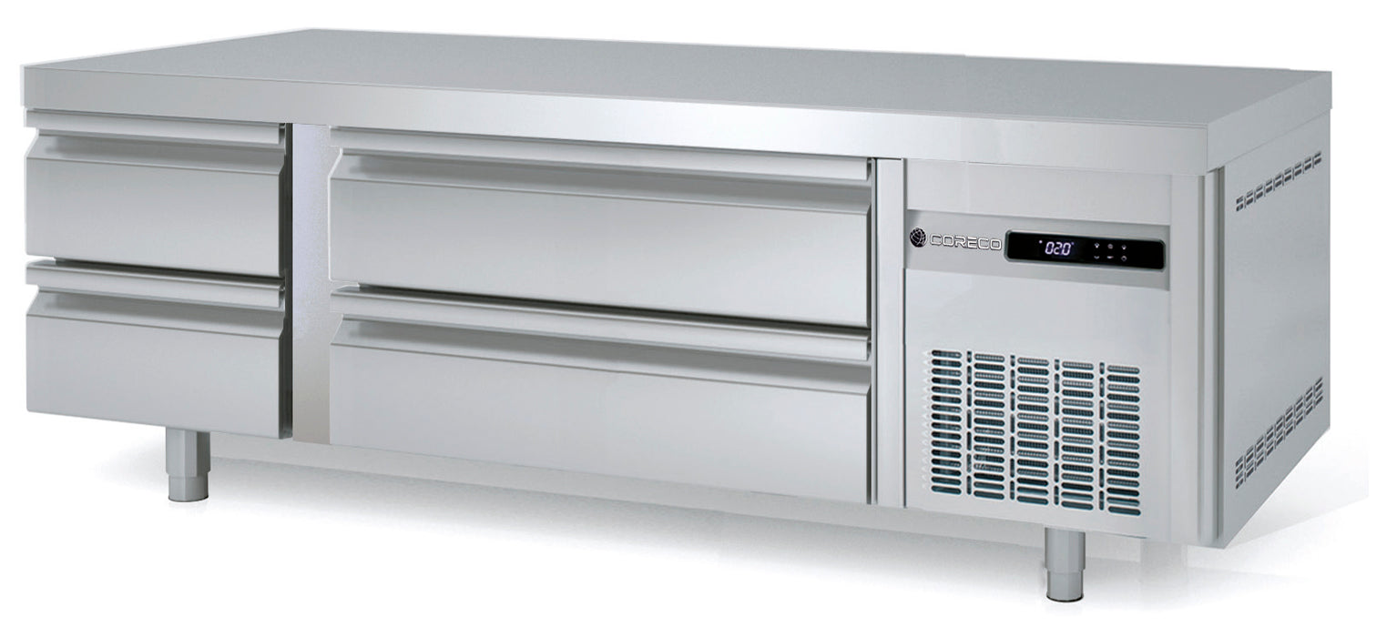 Soubassement positif GN2/1 et GN1/1 - KBR-65 - profondeur 700 hauteur 600 - 1660x700x600 mm - 264 L