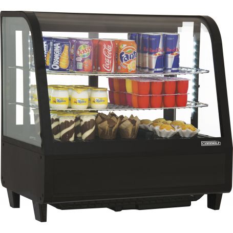 Vitrine Réfrigérée à poser noire - 100L