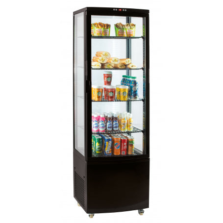 Vitrine réfrigérée positive noire - 235L