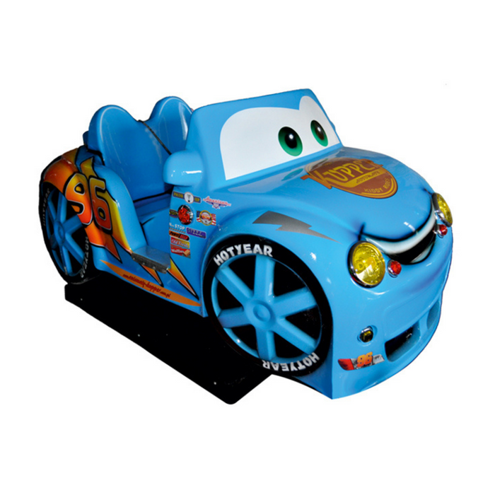 Cabrio bleu Kupper Automaty – manège à pièces pour enfants