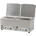 Bain-marie chauffe-saucisses double Casselin CBMECS2, deux cuves GN 1/2