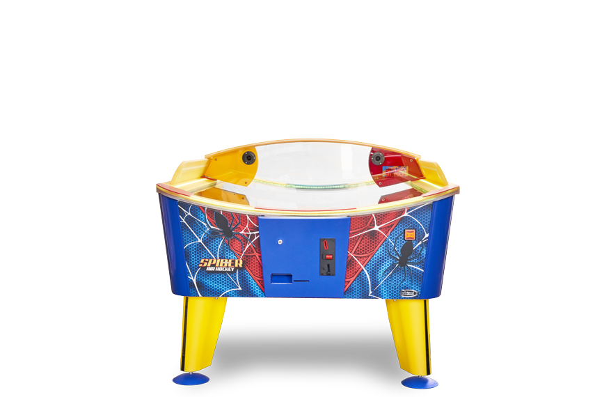 Vue 2 du jeu d'arcade Air Hockey Spider de la marque Kalkomat. 