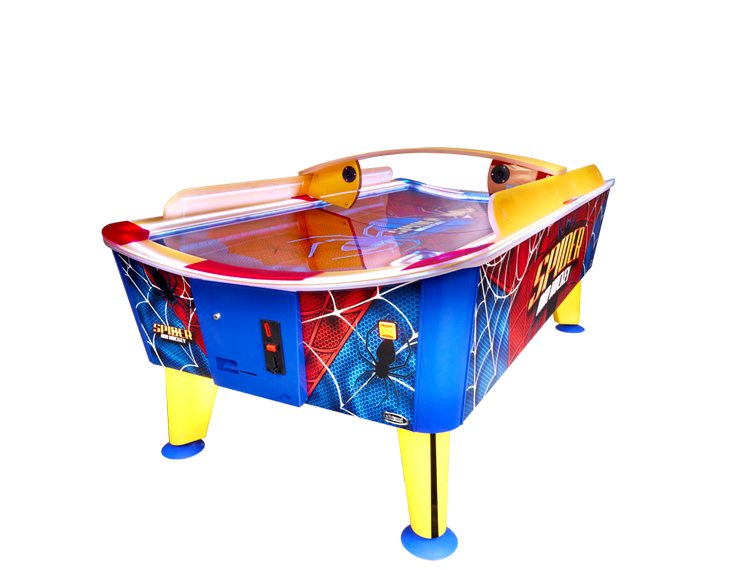 Vue 6 du jeu d'arcade Air Hockey Spider de la marque Kalkomat. 
