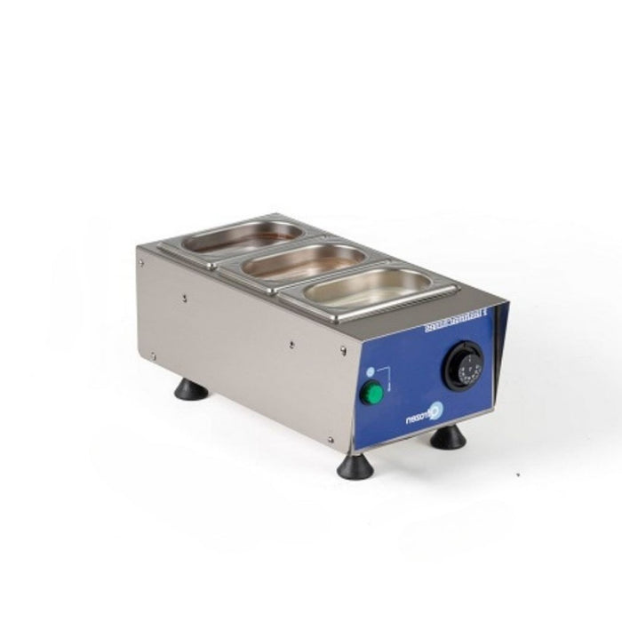 Bain-marie professionnel Sprizzo 3 bacs GN 1/9 - Pour nappages et toppings