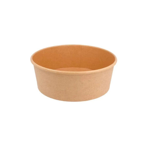 Bol kraft brun 1000 ml, idéal pour plats chauds et froids, recyclable et anti-fuite