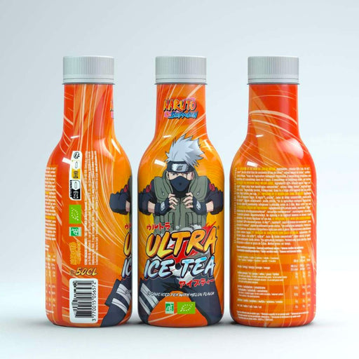 Bouteille de 50 cl d'Ultra Ice Tea modèle Kakashi de la gamme Naruto.