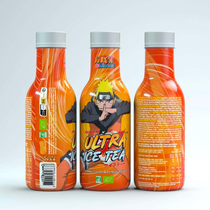 Bouteille de 50 cl d'Ultra Ice Tea modèle Naruto de la gamme Naruto.